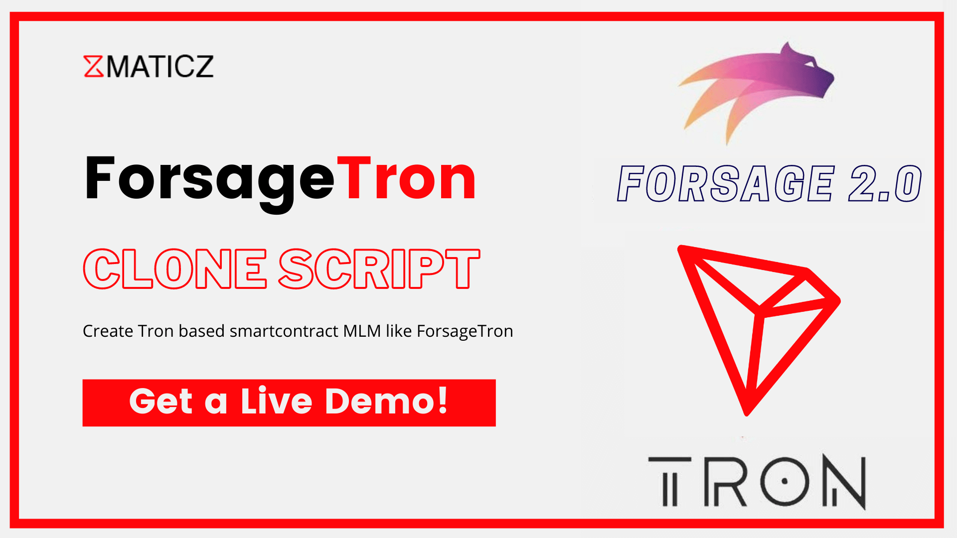 ForsageTron Clone Script to Start Tron Smart Contract MLM like ForsageTron