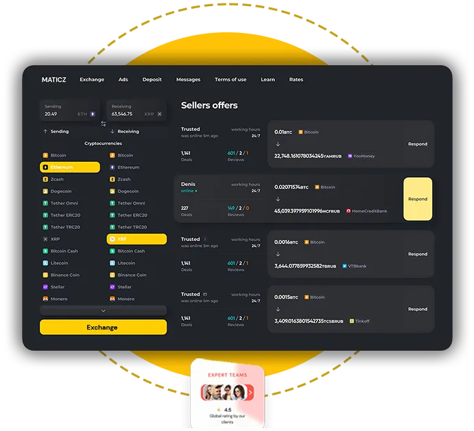 P2P Crypto Exchange Development Company